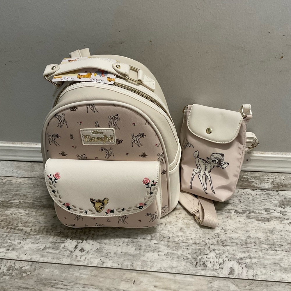 NWT Bambi backpack and phone crossbody bag